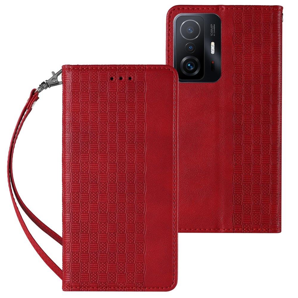 Pokrowiec etui z klapk Magnet Strap czerwone SAMSUNG Galaxy A52 5G