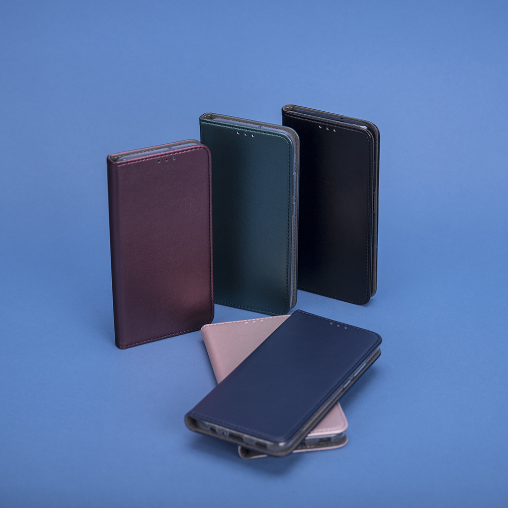 Pokrowiec etui z klapk Magnetic Book burgundowe Xiaomi Redmi 10 5G / 9