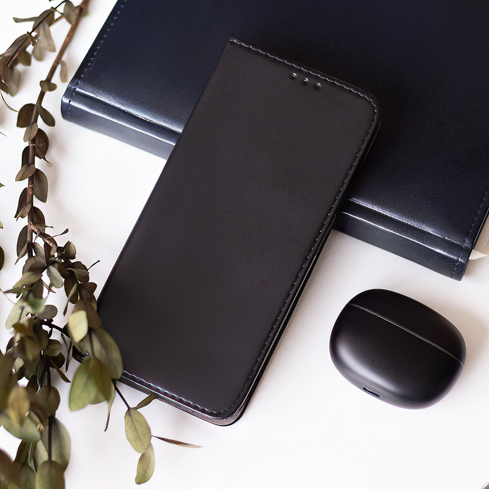 Pokrowiec etui z klapk Magnetic Book czarne Xiaomi Redmi Note 13 5G / 7