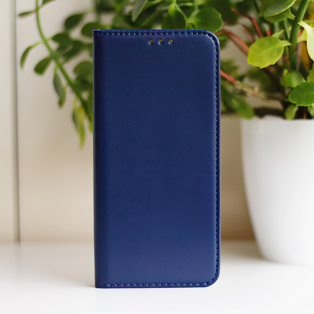 Pokrowiec etui z klapk Magnetic Book granatowe Xiaomi Redmi Note 12 Pro+ / 10