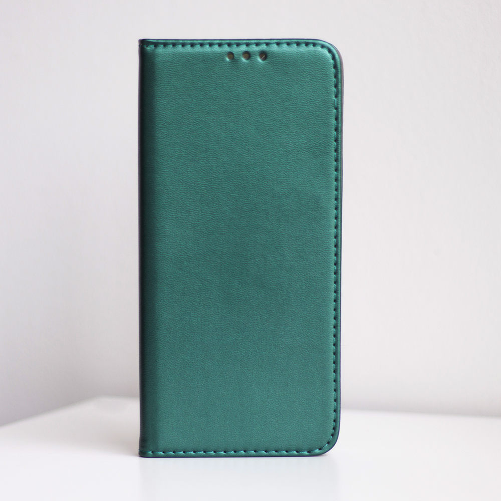 Pokrowiec etui z klapką Magnetic Book zielone APPLE iPhone 16 Pro Max / 12