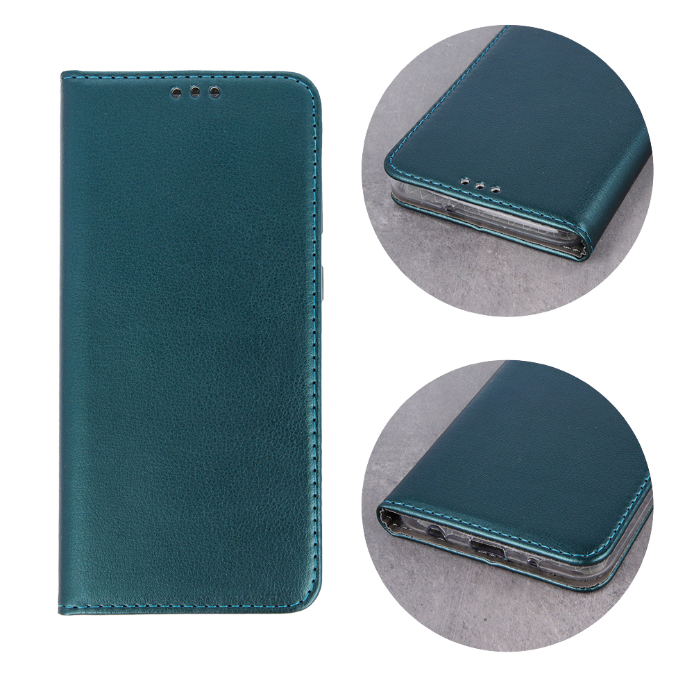 Pokrowiec etui z klapk Magnetic Book zielone LG K30 / 3