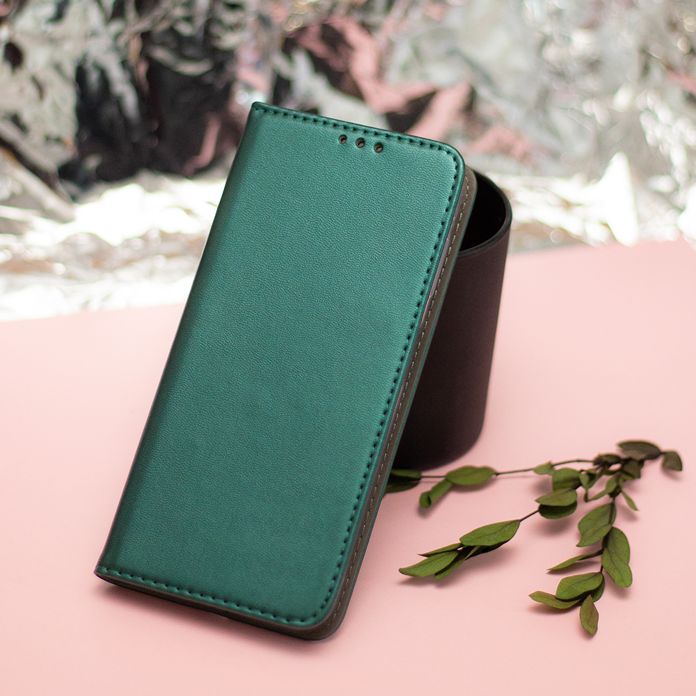 Pokrowiec etui z klapk Magnetic Book zielone Oppo A60 / 8