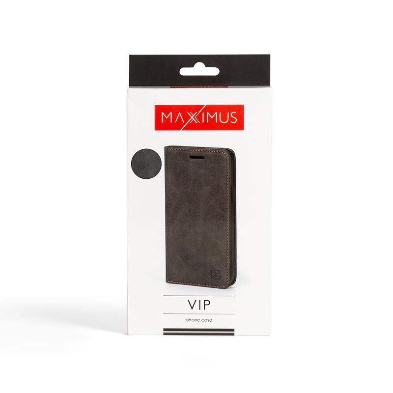 Pokrowiec etui z klapk Magnetic VIP czarne HUAWEI P40 Lite / 4