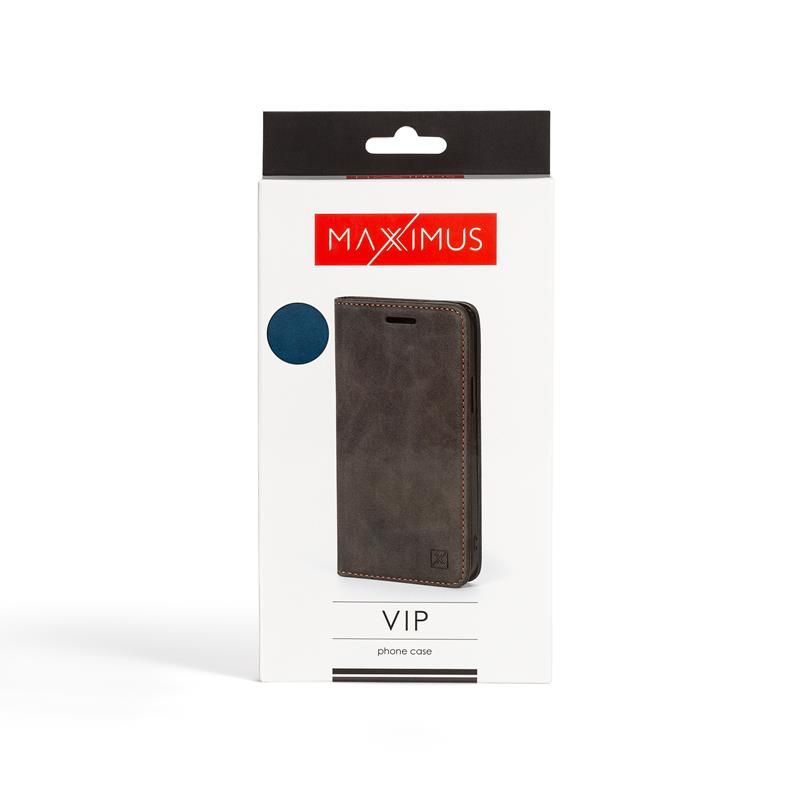 Pokrowiec etui z klapk Magnetic VIP granatowe APPLE iPhone 12 Mini / 4