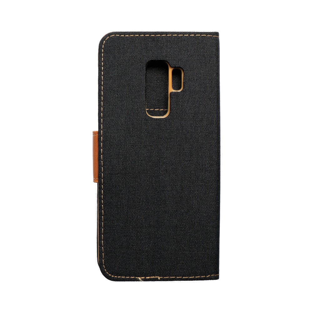 Pokrowiec etui z klapk na magnes Canvas Book czarne SAMSUNG Galaxy S9 Plus / 2