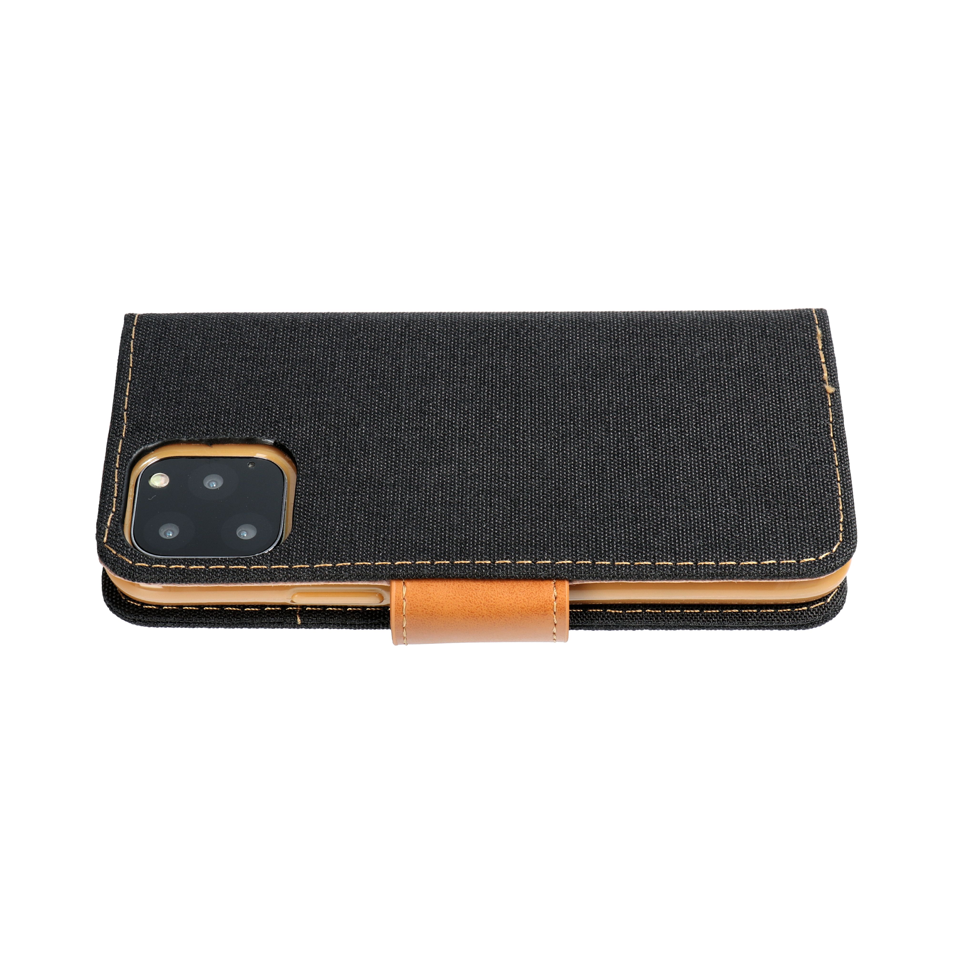 Pokrowiec etui z klapk na magnes Canvas Book czarne Xiaomi Redmi 12C / 11