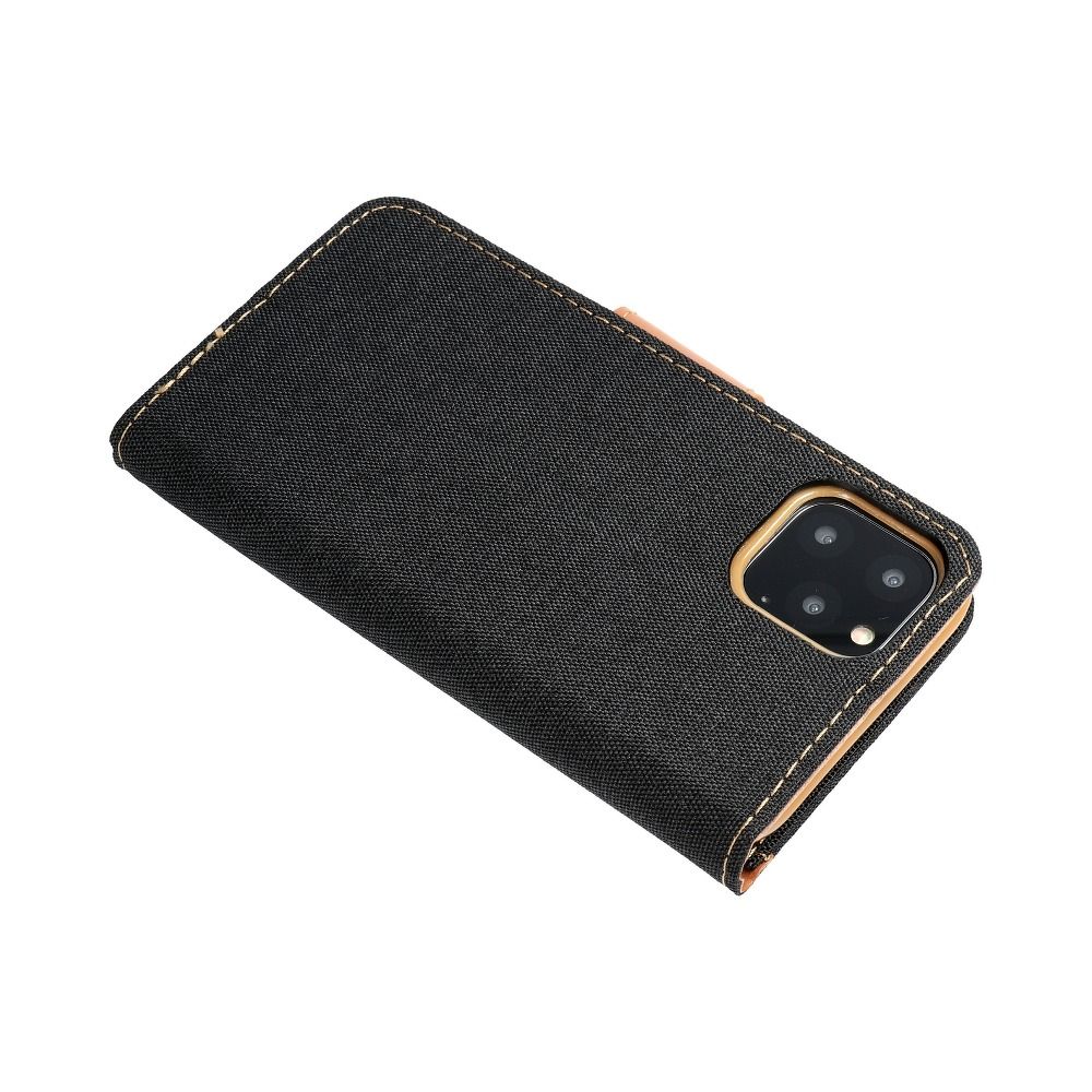 Pokrowiec etui z klapk na magnes Canvas Book czarne Xiaomi Redmi Note 11S 5G / 7