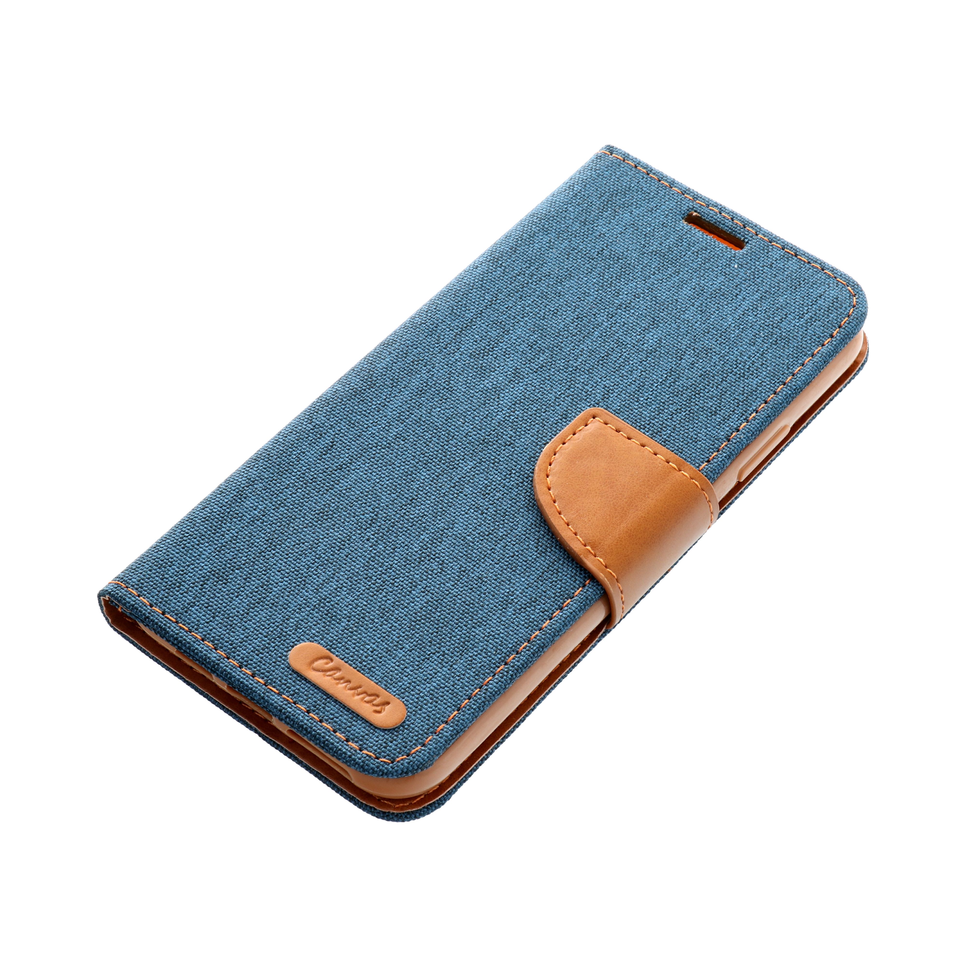 Pokrowiec etui z klapk na magnes Canvas Book granatowe Xiaomi Redmi 12 / 11