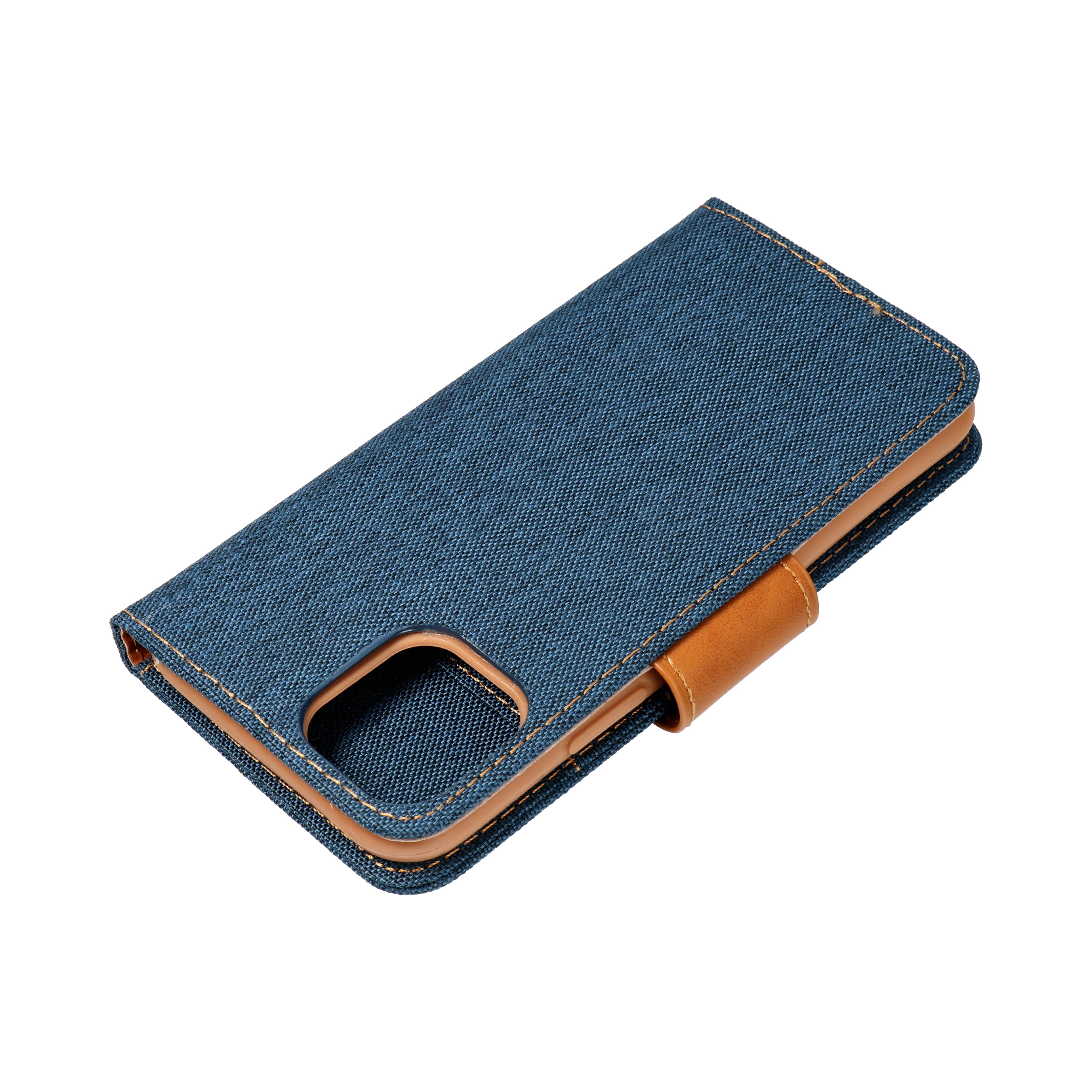 Pokrowiec etui z klapk na magnes Canvas Book granatowe Xiaomi Redmi 12 / 8