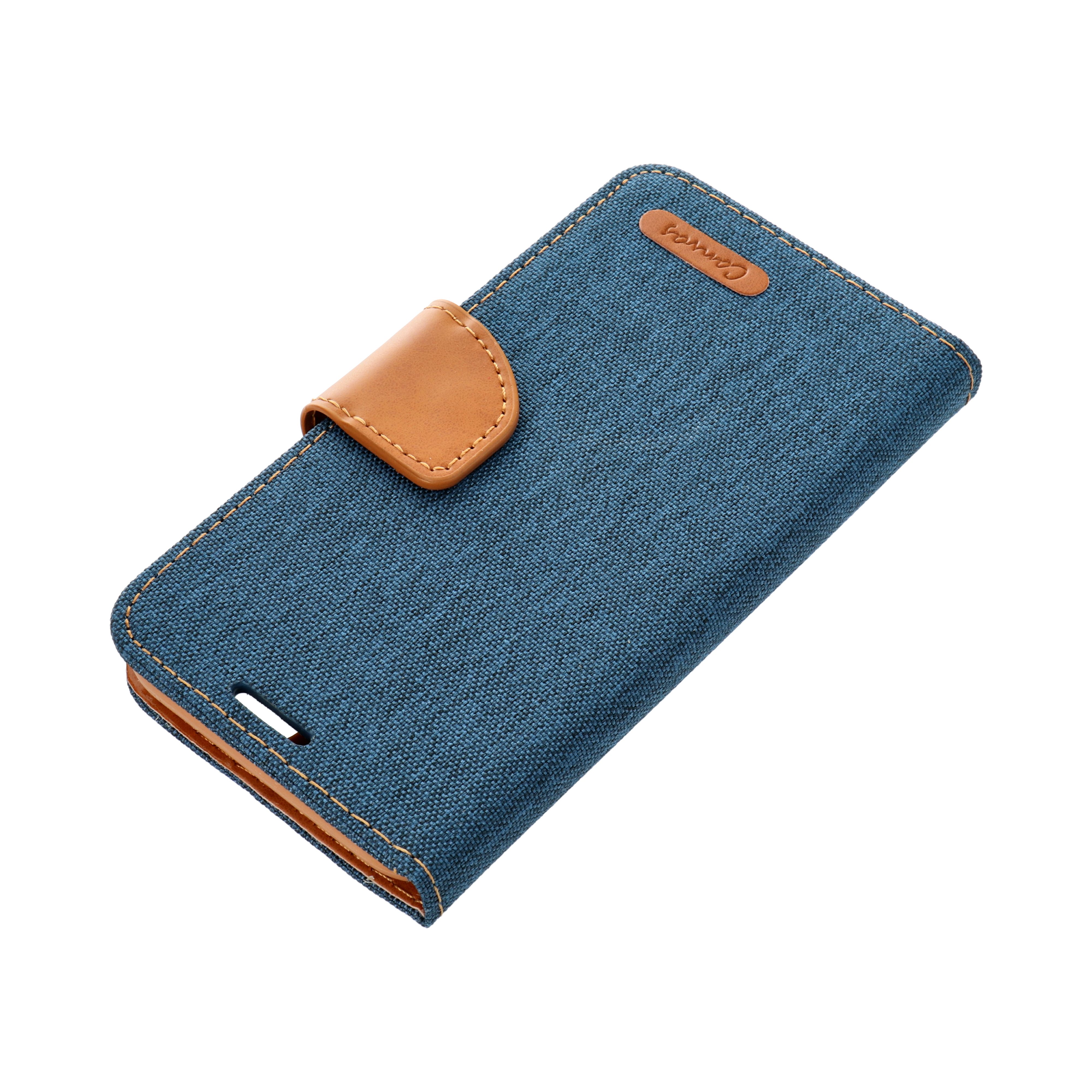 Pokrowiec etui z klapk na magnes Canvas Book granatowe Xiaomi Redmi 12 / 9