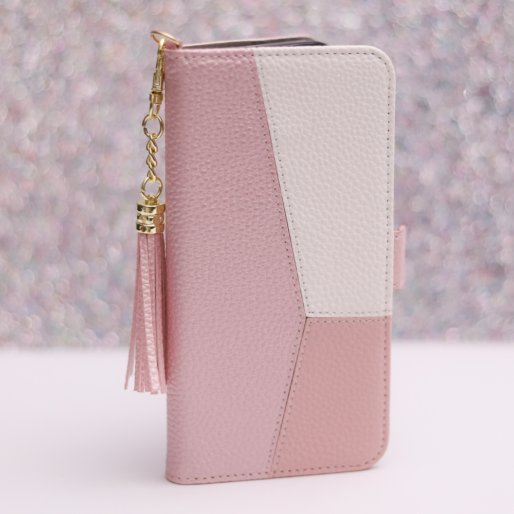 Pokrowiec etui z klapk� na magnes Charms be�owe MOTOROLA Moto G13 / 4