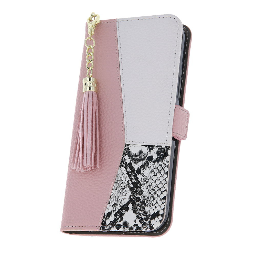 Pokrowiec etui z klapk� na magnes Charms r�owe MOTOROLA Moto G13