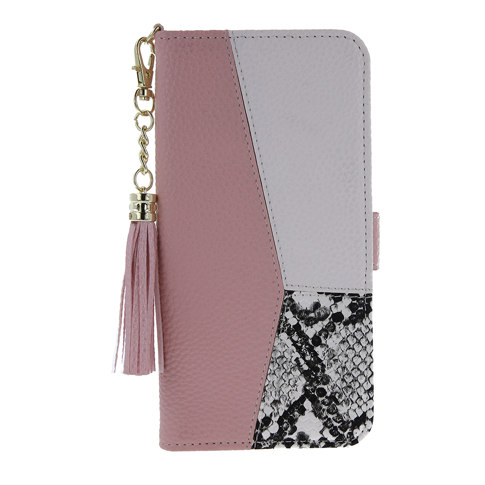 Pokrowiec etui z klapk� na magnes Charms r�owe MOTOROLA Moto G13 / 2