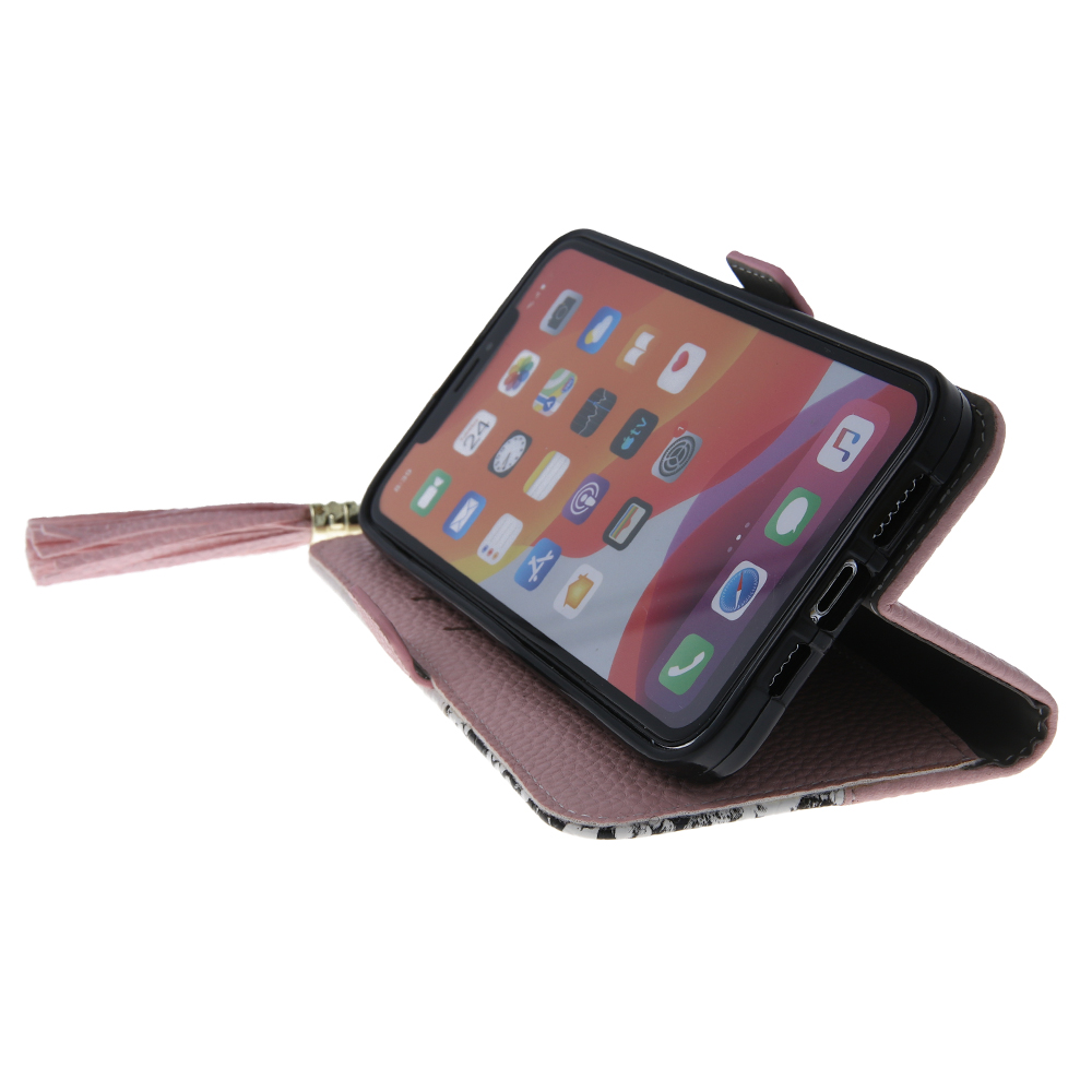 Pokrowiec etui z klapk� na magnes Charms r�owe MOTOROLA Moto G13 / 3