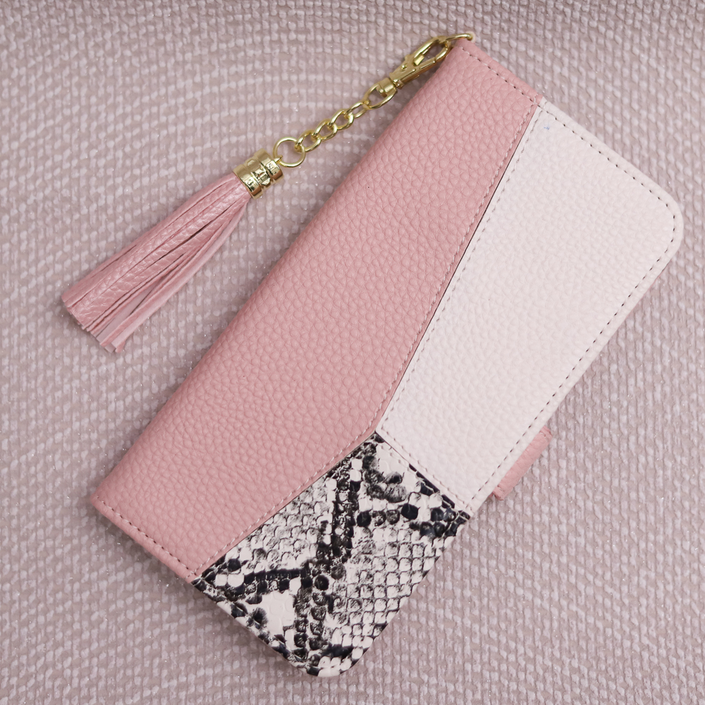 Pokrowiec etui z klapk� na magnes Charms r�owe MOTOROLA Moto G13 / 6