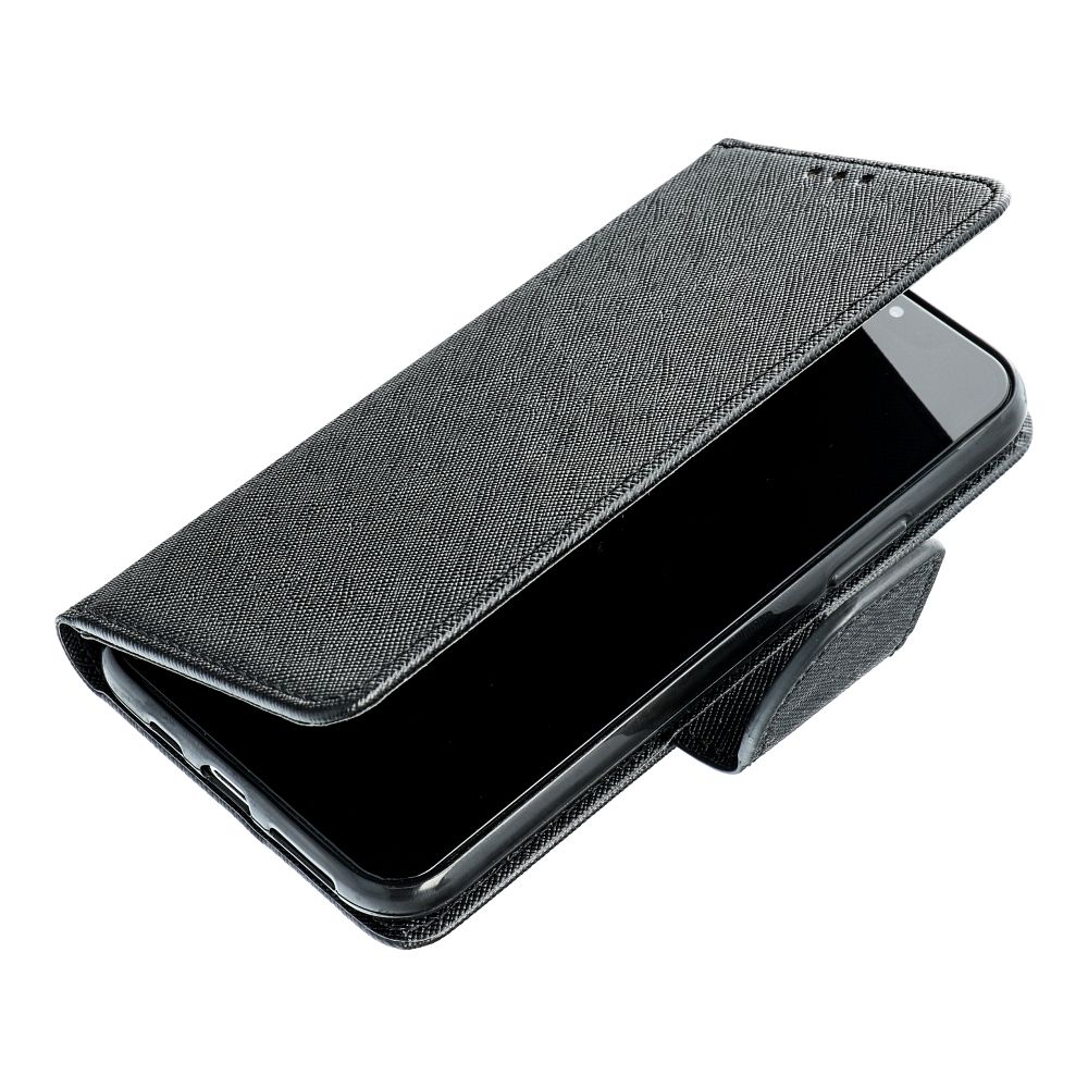Pokrowiec etui z klapk na magnes Fancy Case czarne SAMSUNG Galaxy A14 4G / 3