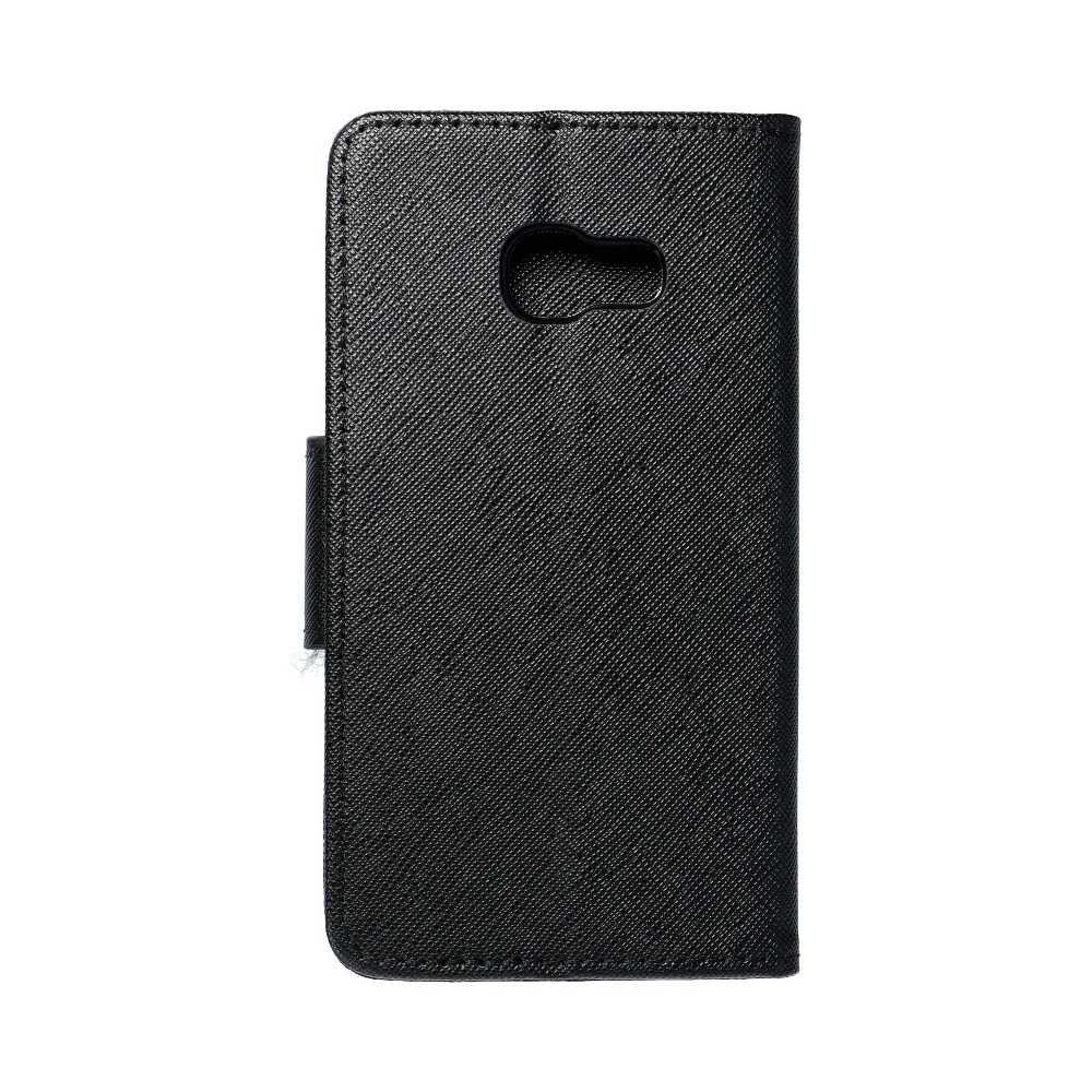 Pokrowiec etui z klapk na magnes Fancy Case czarne SAMSUNG Galaxy A3 (2017)