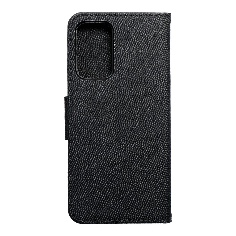 Pokrowiec etui z klapk na magnes Fancy Case czarne SAMSUNG Galaxy A52 LTE
