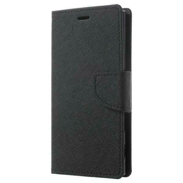 Pokrowiec etui z klapk na magnes Fancy Case czarne SAMSUNG Galaxy A53 5G