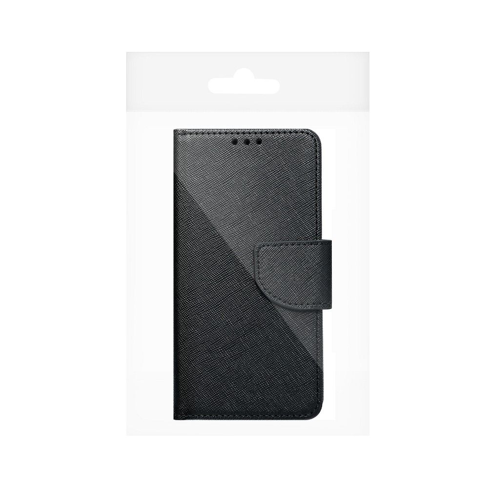 Pokrowiec etui z klapk na magnes Fancy Case czarne SAMSUNG Galaxy A7 2018 / 9