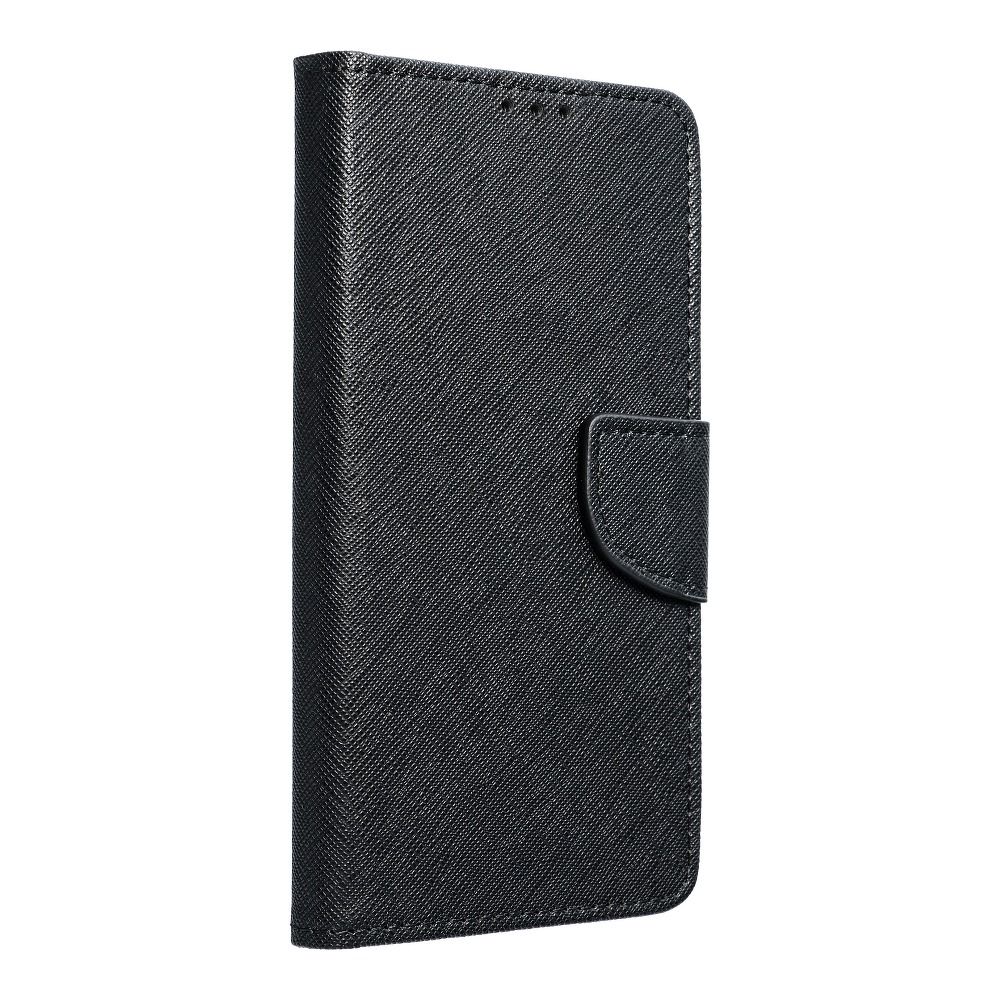 Pokrowiec etui z klapk na magnes Fancy Case czarne SAMSUNG GT-i9190 Galaxy S4 mini