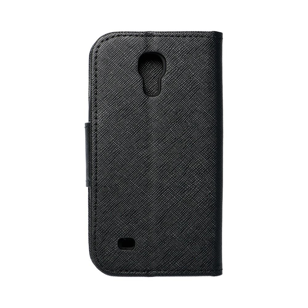 Pokrowiec etui z klapk na magnes Fancy Case czarne SAMSUNG GT-i9190 Galaxy S4 mini / 2