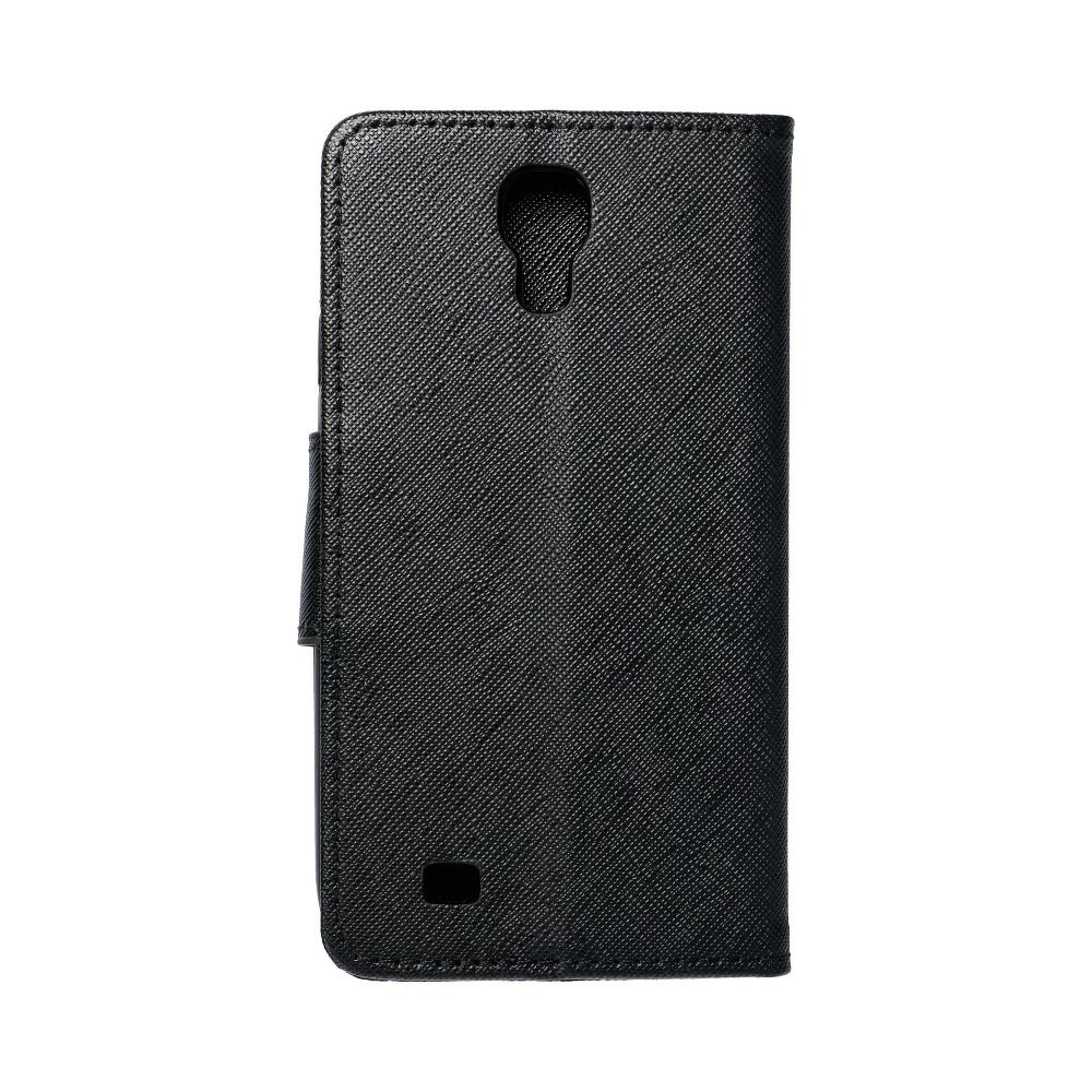 Pokrowiec etui z klapk na magnes Fancy Case czarne SAMSUNG GT-i9500 Galaxy S IV / 2