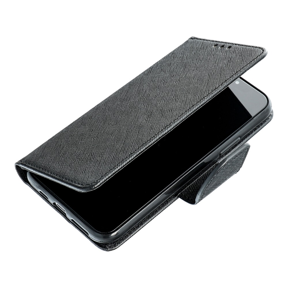 Pokrowiec etui z klapk na magnes Fancy Case czarne Xiaomi 12 Pro / 2