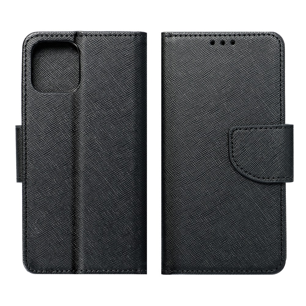 Pokrowiec etui z klapk na magnes Fancy Case czarne Xiaomi 12 Pro / 3