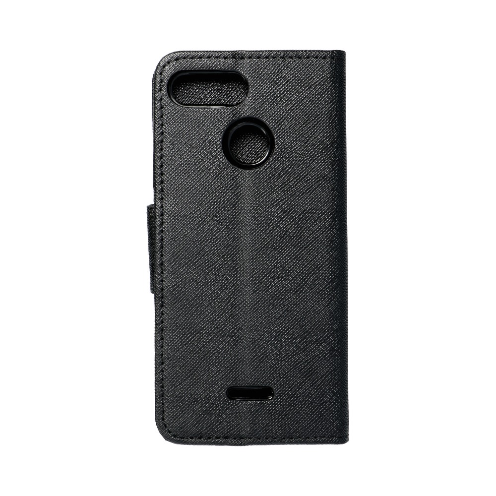 Pokrowiec etui z klapk na magnes Fancy Case czarne Xiaomi Redmi 6