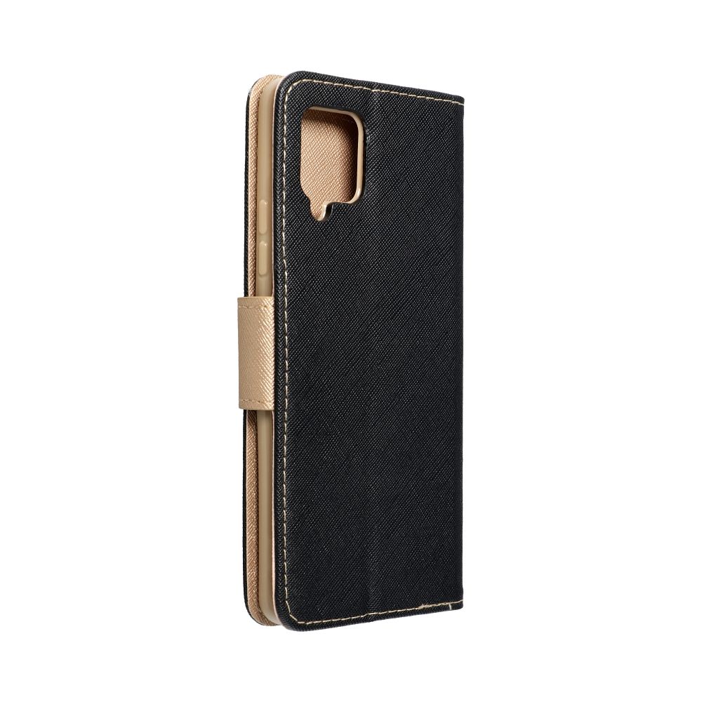 Pokrowiec etui z klapk na magnes Fancy Case czarno-zote APPLE iPhone 15 Plus / 4