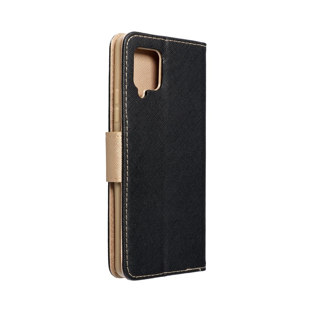 Pokrowiec etui z klapk na magnes Fancy Case czarno-zote APPLE iPhone 15 Pro Max / 4