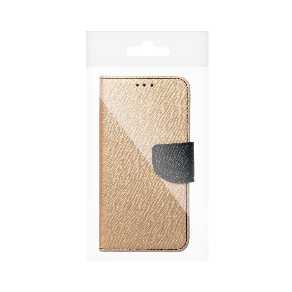 Pokrowiec etui z klapk na magnes Fancy Case czarno-zote Xiaomi Redmi A1 / 5