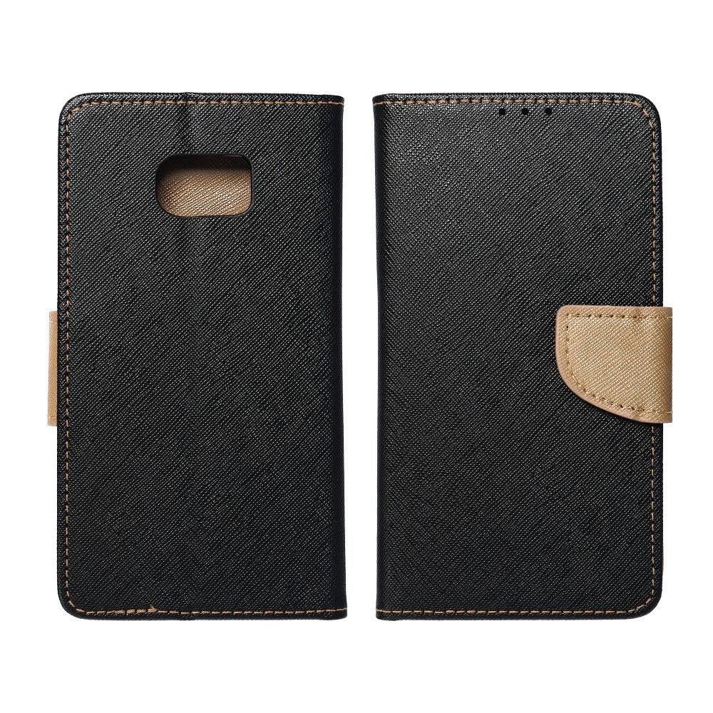 Pokrowiec etui z klapk na magnes Fancy Case czarno-zote Xiaomi Redmi Note 11S 5G / 4