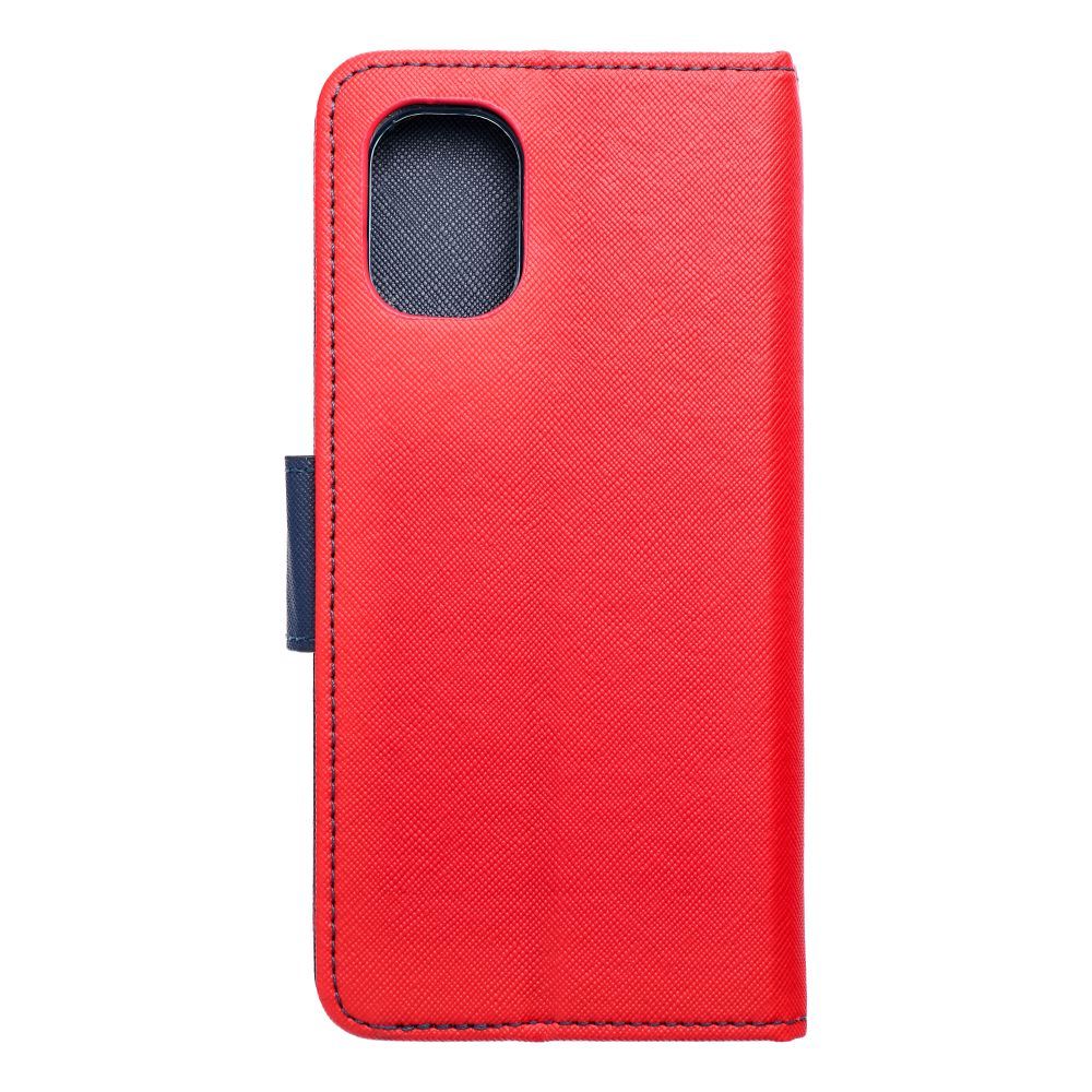 Pokrowiec etui z klapk� na magnes Fancy Case czerwono-granatowe MOTOROLA Moto G55 5G / 10