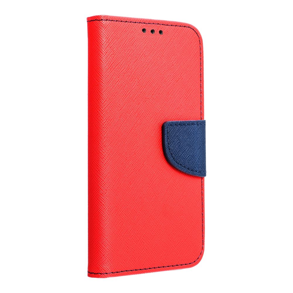 Pokrowiec etui z klapk na magnes Fancy Case czerwono-granatowe SAMSUNG Galaxy A05