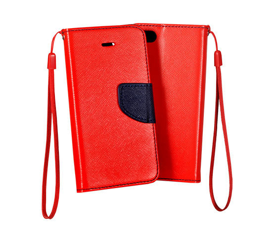 Pokrowiec etui z klapk na magnes Fancy Case czerwono-granatowe SAMSUNG Galaxy A23 4G