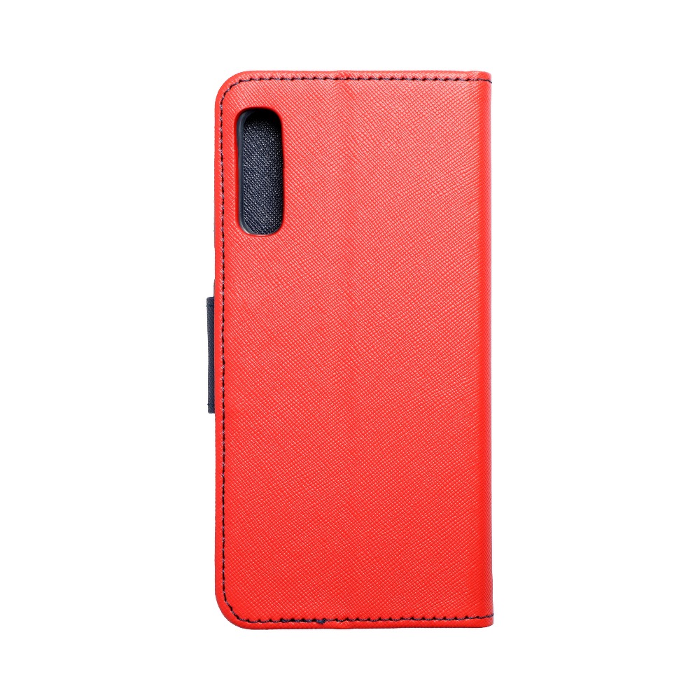 Pokrowiec etui z klapk na magnes Fancy Case czerwono-granatowe SAMSUNG Galaxy A50