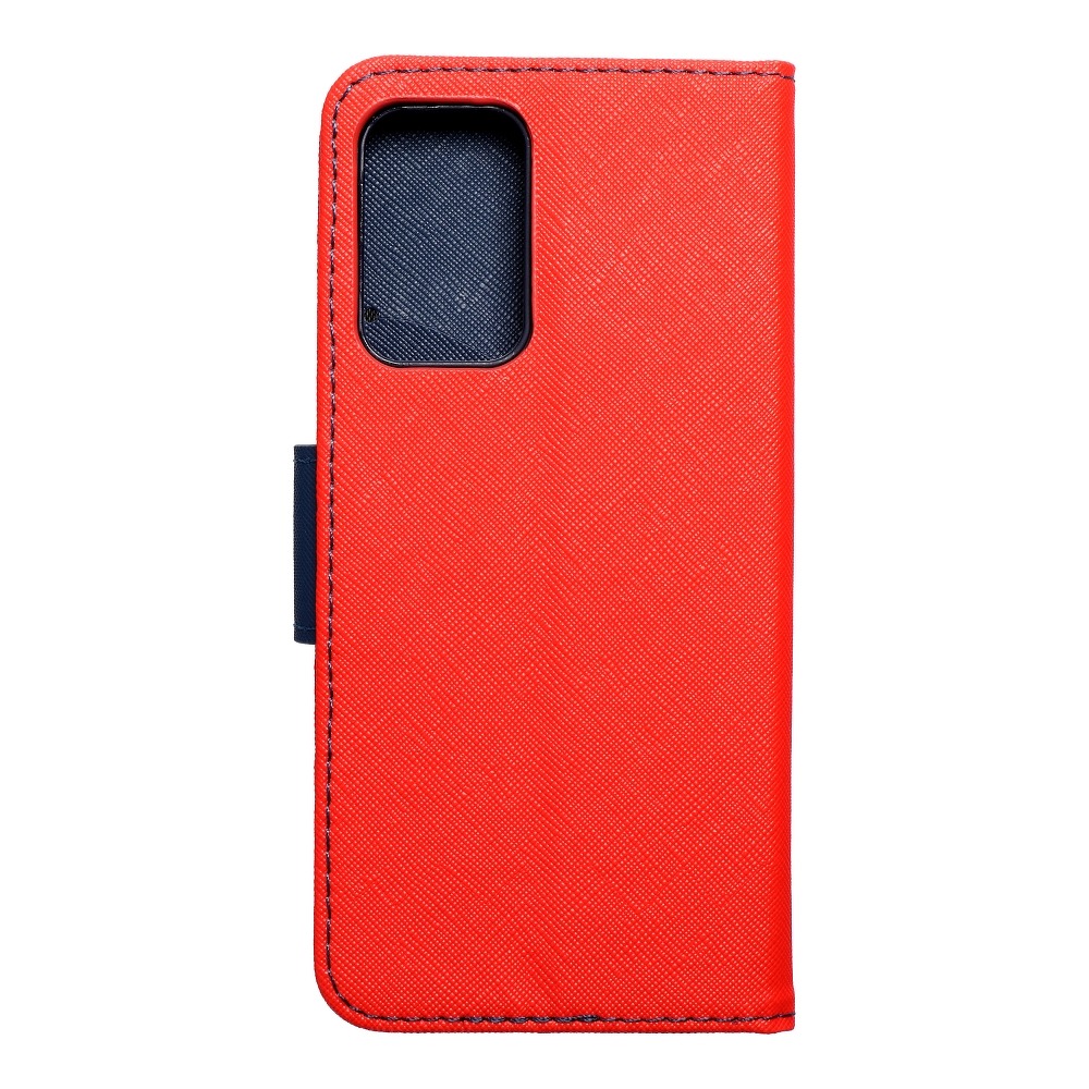 Pokrowiec etui z klapk na magnes Fancy Case czerwono-granatowe SAMSUNG Galaxy A52 LTE