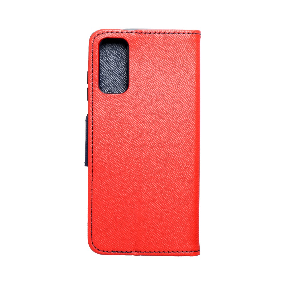 Pokrowiec etui z klapk na magnes Fancy Case czerwono-granatowe SAMSUNG Galaxy S11e