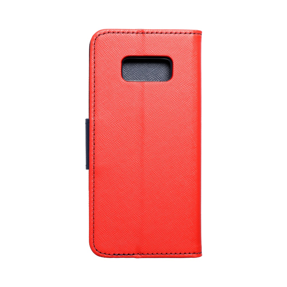 Pokrowiec etui z klapk na magnes Fancy Case czerwono-granatowe SAMSUNG Galaxy S8