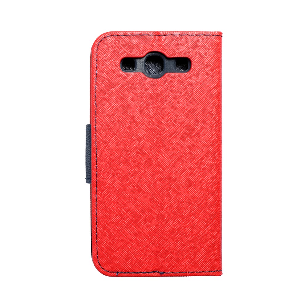 Pokrowiec etui z klapk na magnes Fancy Case czerwono-granatowe SAMSUNG GT-i9300 Galaxy S III