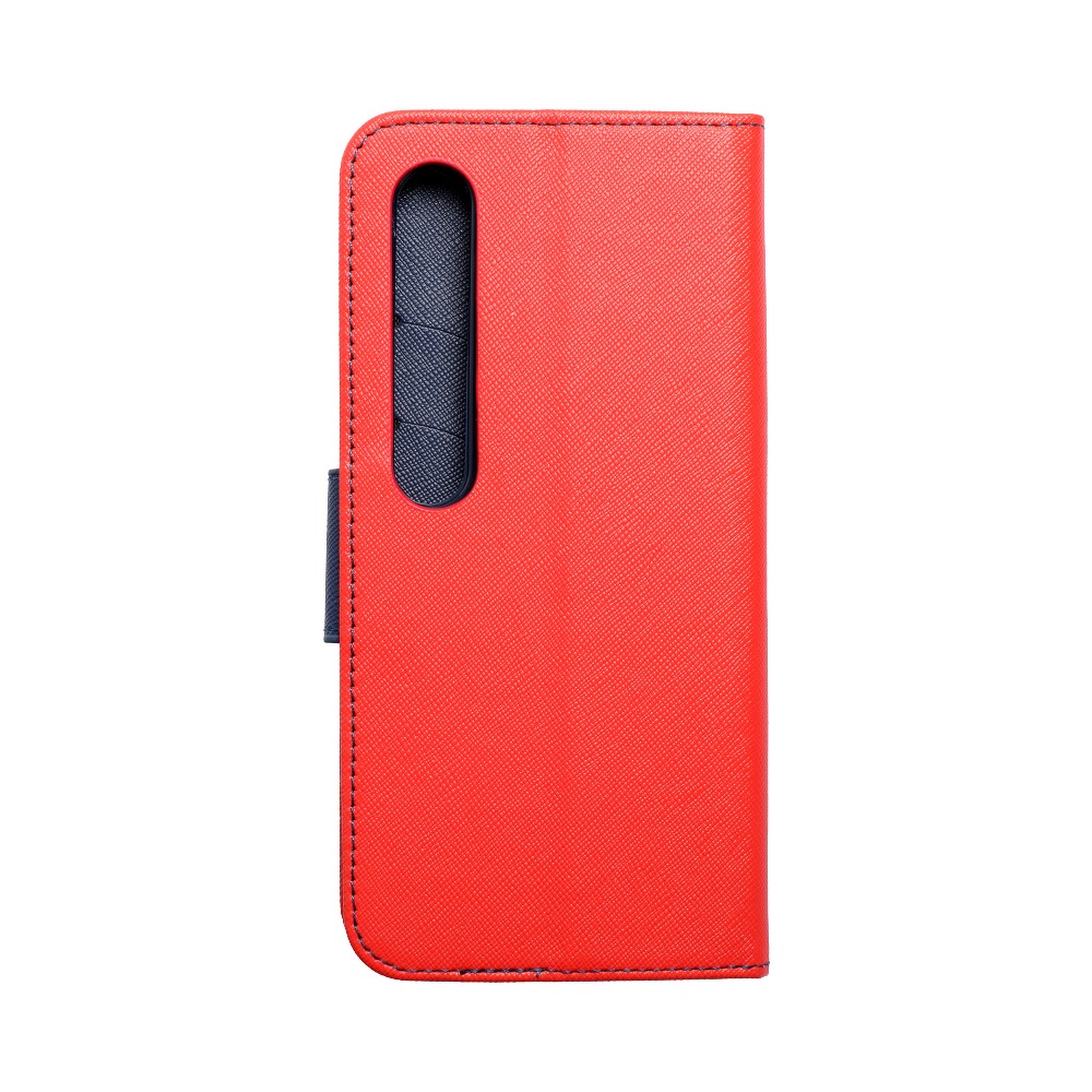Pokrowiec etui z klapk na magnes Fancy Case czerwono-granatowe Xiaomi Mi 10