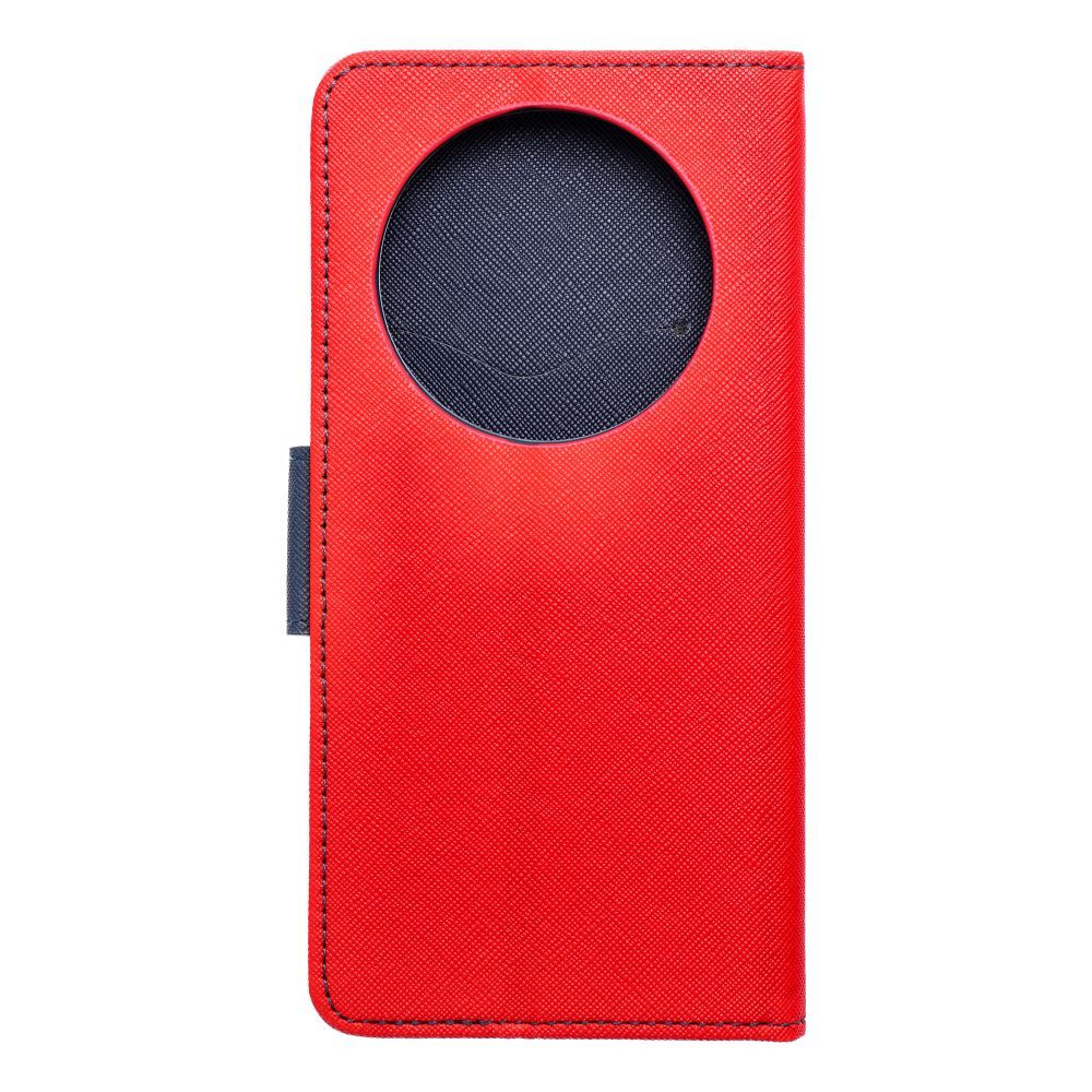 Pokrowiec etui z klapk na magnes Fancy Case czerwono-granatowe Xiaomi Redmi 14C / 10