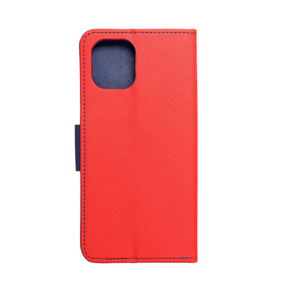 Pokrowiec etui z klapk na magnes Fancy Case czerwono-granatowe Xiaomi Redmi A2 / 2