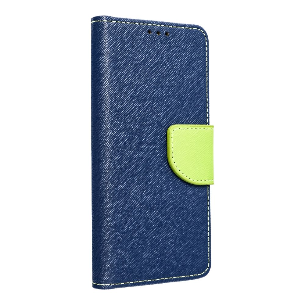 Pokrowiec etui z klapk� na magnes Fancy Case granatowo-limonkowe SAMSUNG Galaxy S26 Ultra