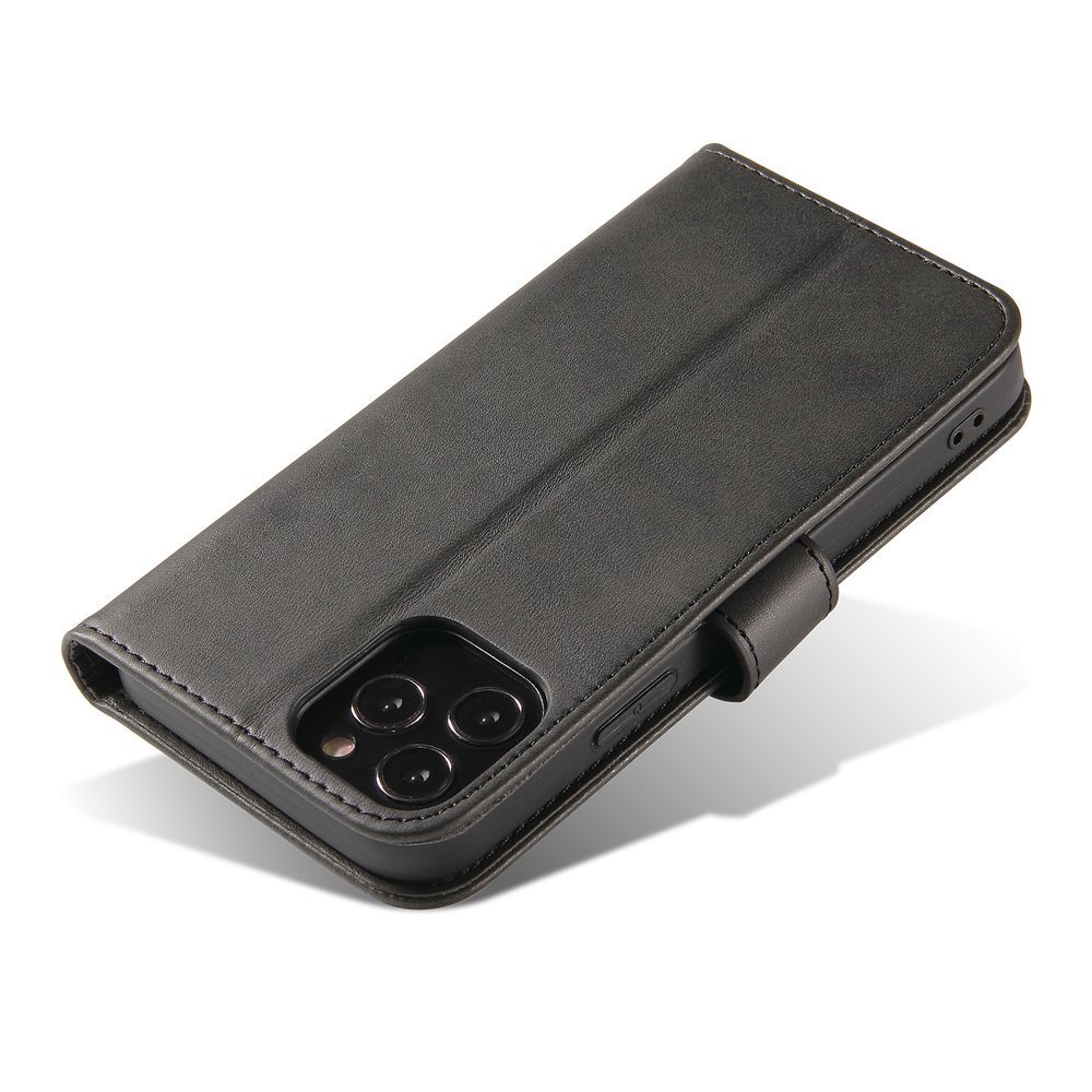 Pokrowiec etui z klapk na magnes Fancy Magnet czarne APPLE iPhone 12 Pro / 5