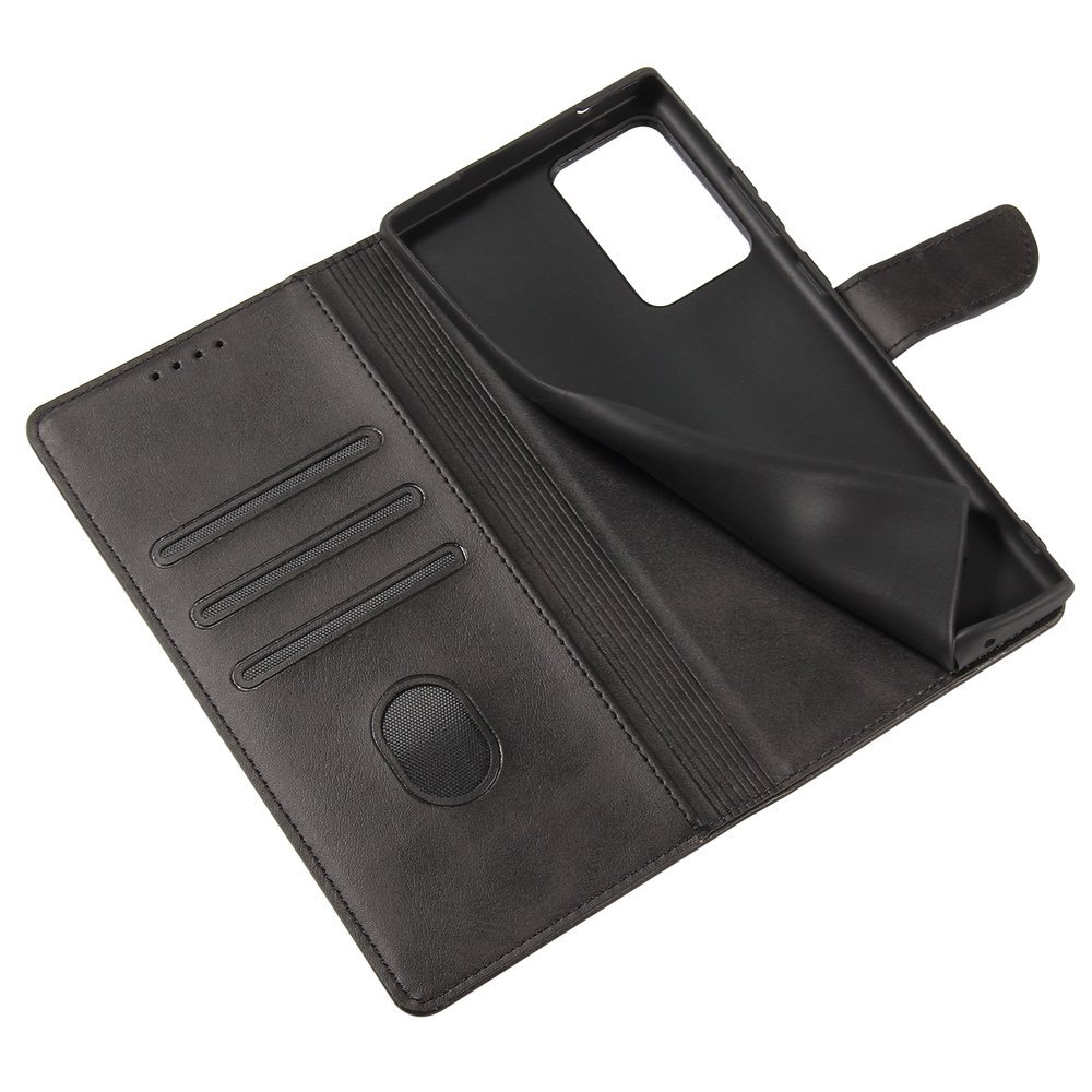 Pokrowiec etui z klapk na magnes Fancy Magnet czarne SAMSUNG Galaxy Note 20 Ultra / 7