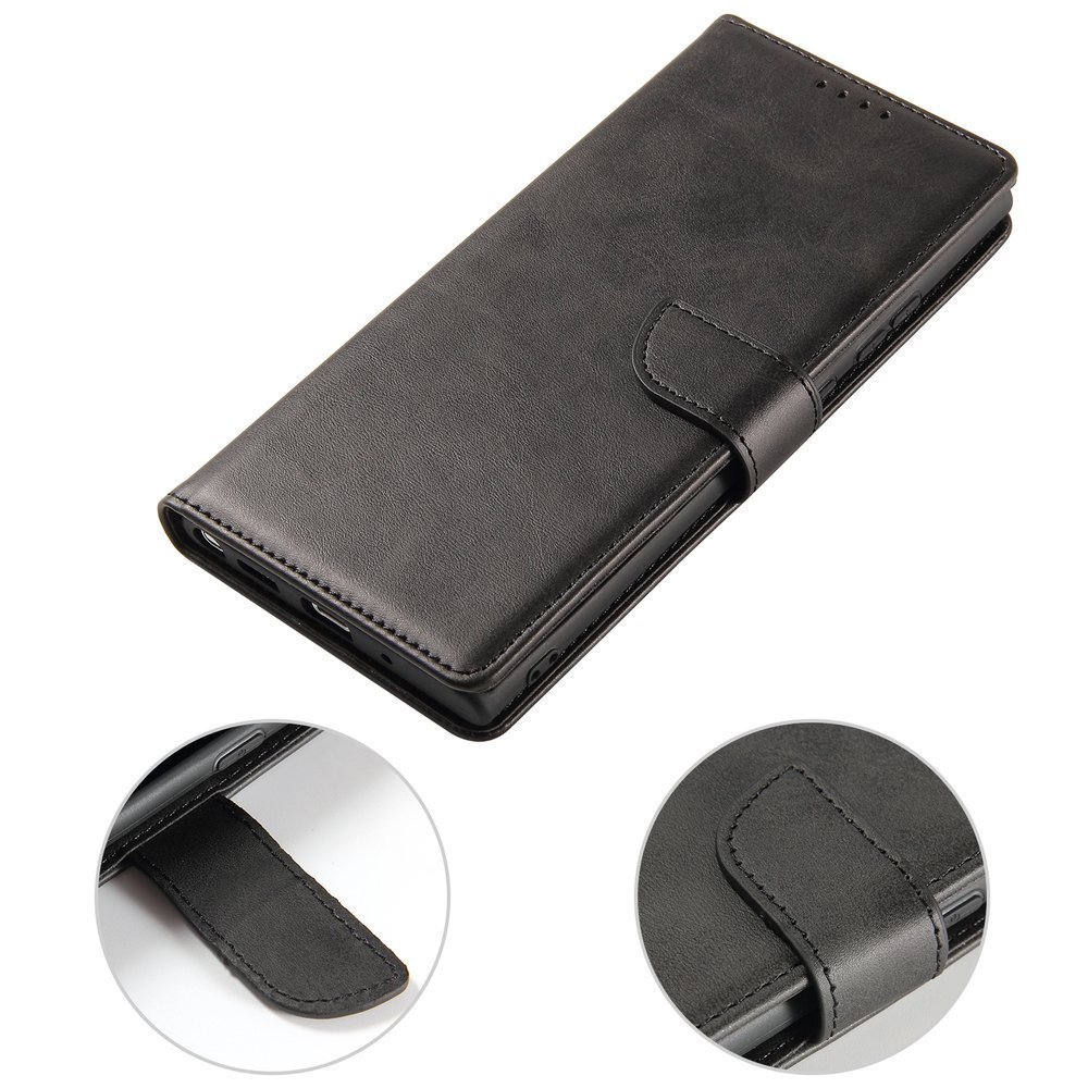 Pokrowiec etui z klapk na magnes Fancy Magnet czarne SAMSUNG Galaxy Note 20 Ultra / 8